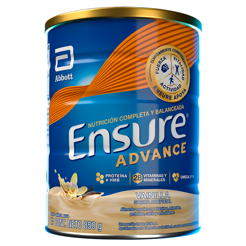 Ensure Advance Suplemento Alimenticio en Polvo Sabor Vainilla850 GR