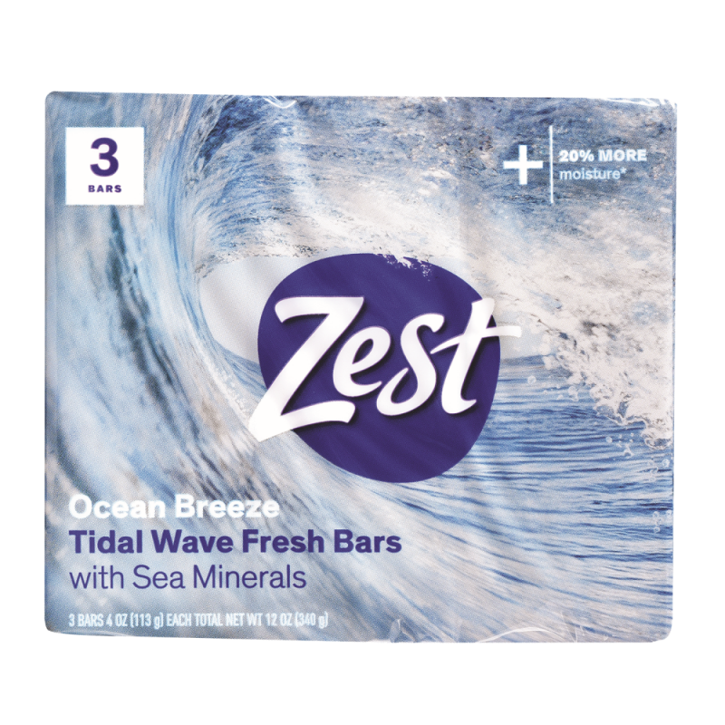 Jabón Tocador Zest Aqua 4 oz3 UND