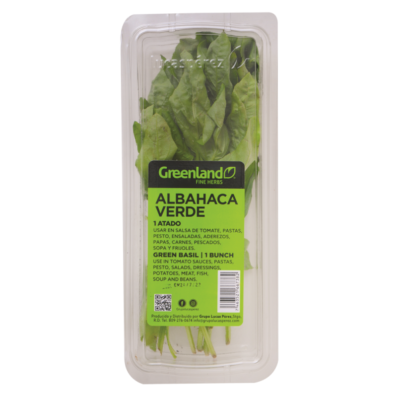 Albahaca Verde Clamsh2 OZ