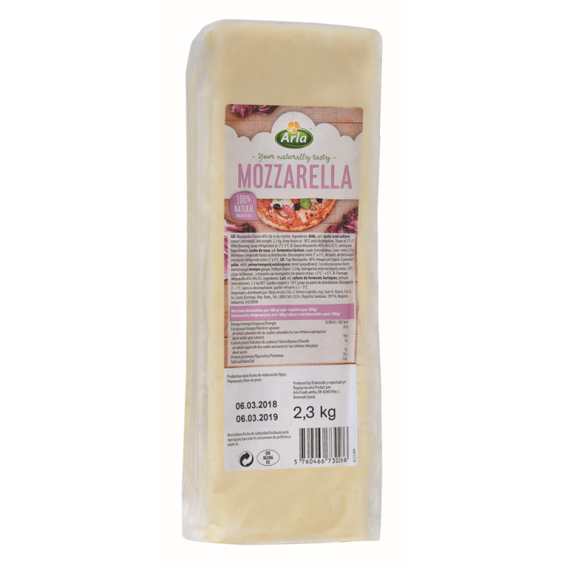 Queso Mozzarella Arla DanesaLB