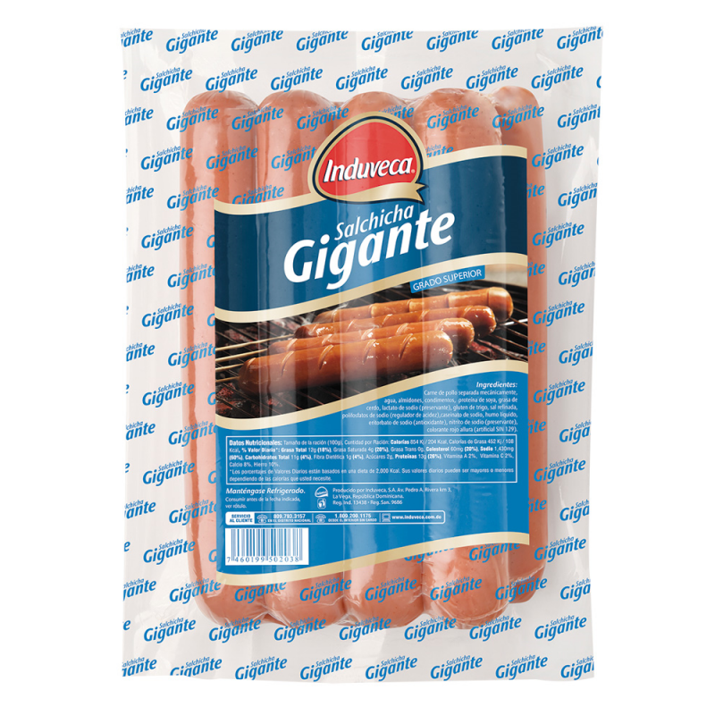 Salchicha Induveca Gigante8 UND