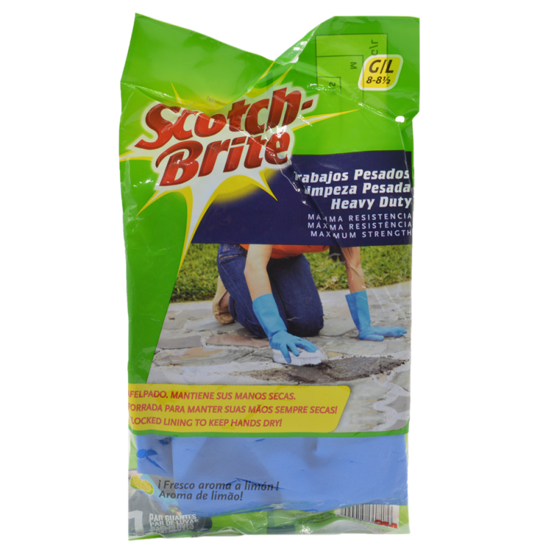 Guantes Scotch Brite Trabajo Pesado Grande2 UND