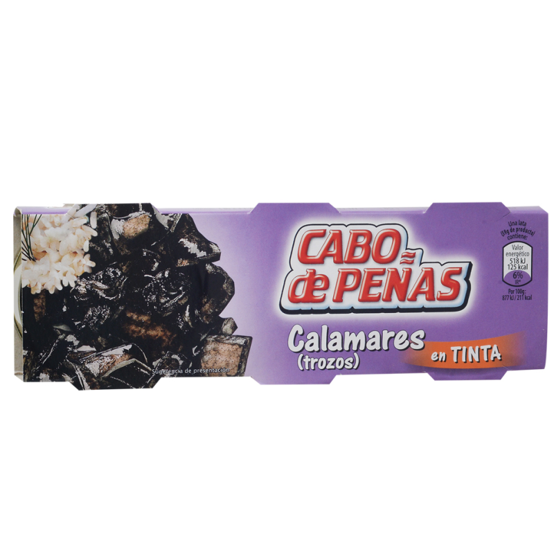 Calamares Trozo Tinto Cabo De Penas 3 Und240 GR
