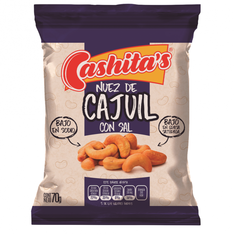 Nuez De Cajuil Cashitas C/sal70 GR