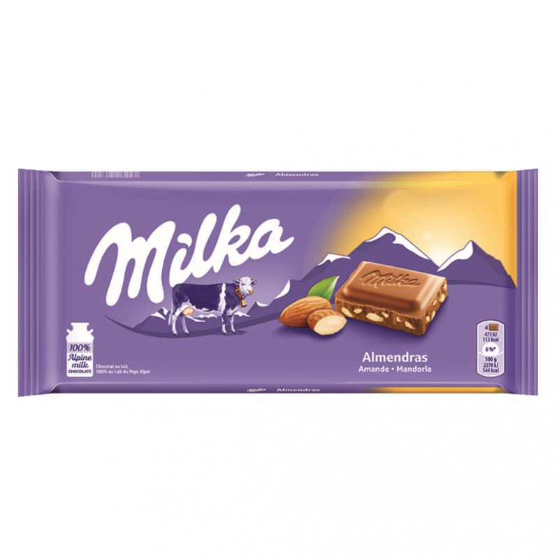 Chocolate Milka Almendras125 GR