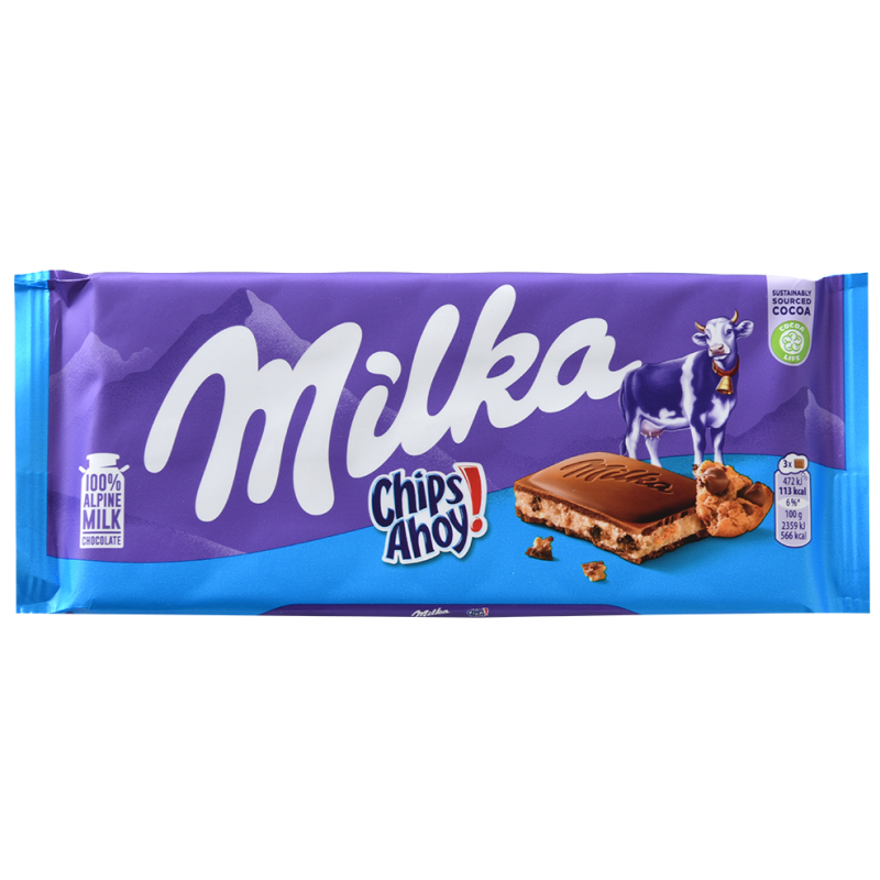 Chocolate Milka Choco Chips Ahoy100 GR