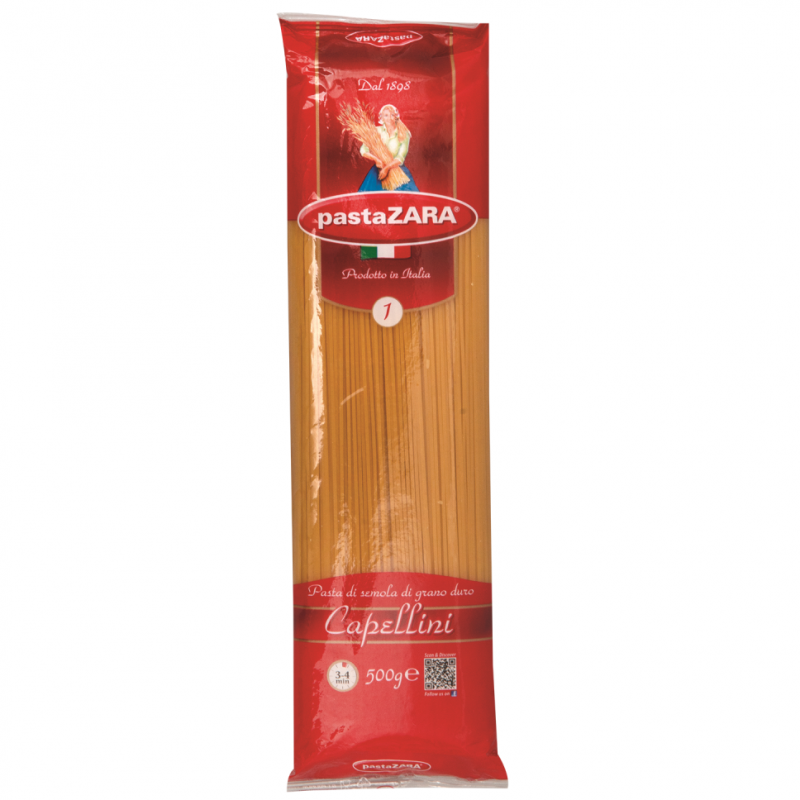 Spaguetti Zara Pasta Capellini500 GR