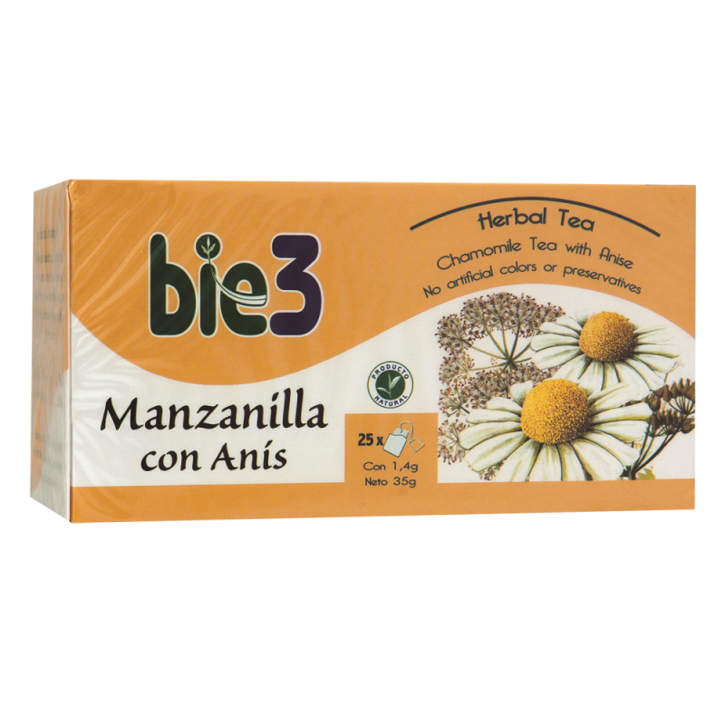 Té Bio3 Infusion De Manzanilla Con Anis25 UND