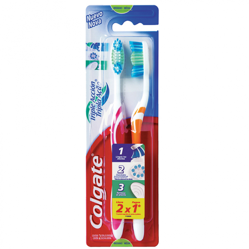 Cepillo De Dientes Colgate Triple Acción - Medio2 UND