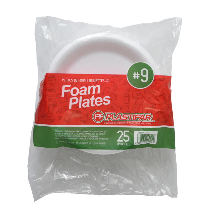 Platos Desechables Plastifar # 9.25 UND