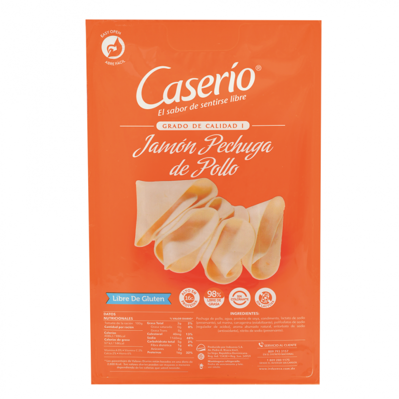 Jamón Caserio Pechuga De Pollo0.5 LB