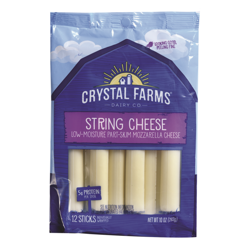 Queso Crystal Farms Mozzheez String10 OZ
