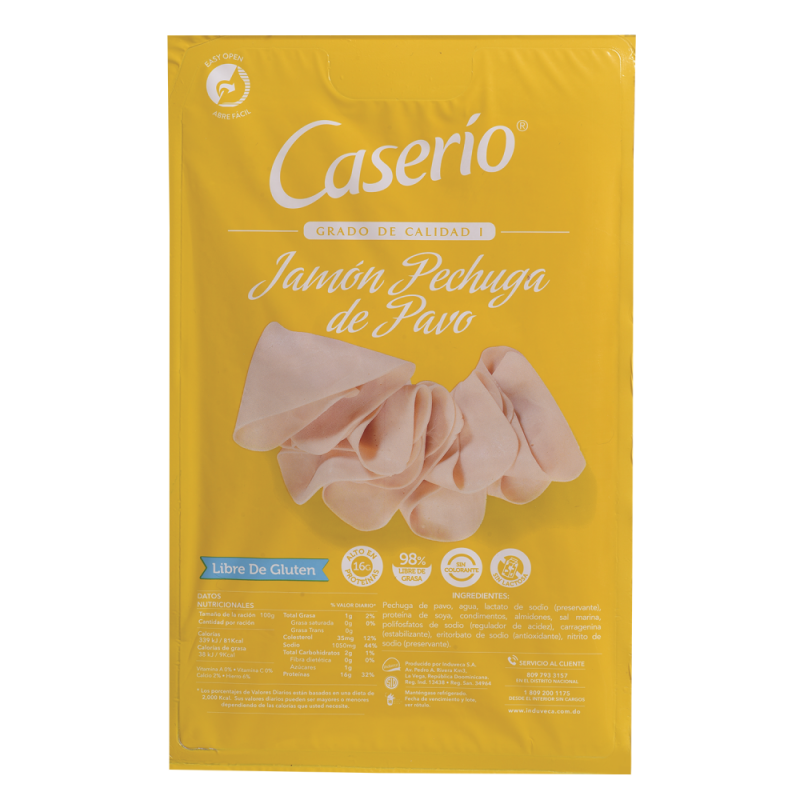 Jamón Caserio Pechuga De Pavo Reb0.5 LB