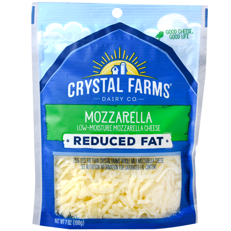 Queso Shredded Mozz Crystal Farms7 OZ