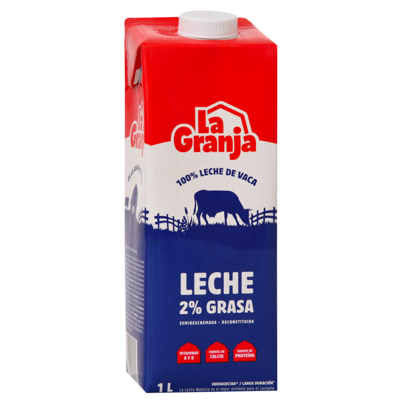Leche La Granja Liquida 2% Grasa1 LT