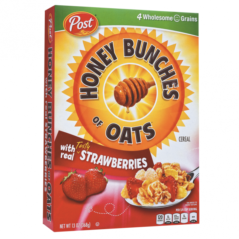 Cereal Post Honey Bunches Oats Straw13 OZ