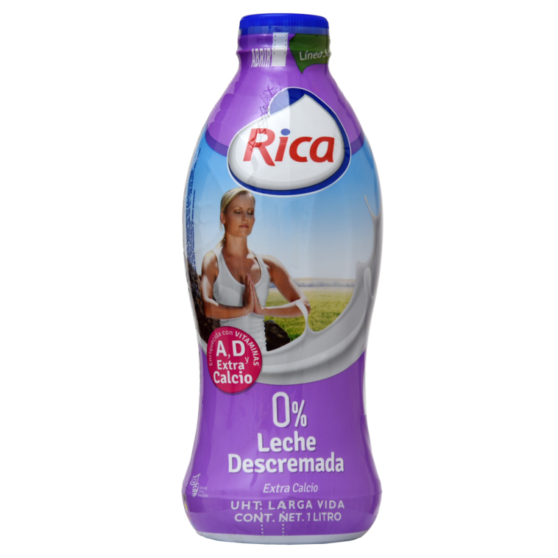 Leche Rica Descremada Pet1 LT