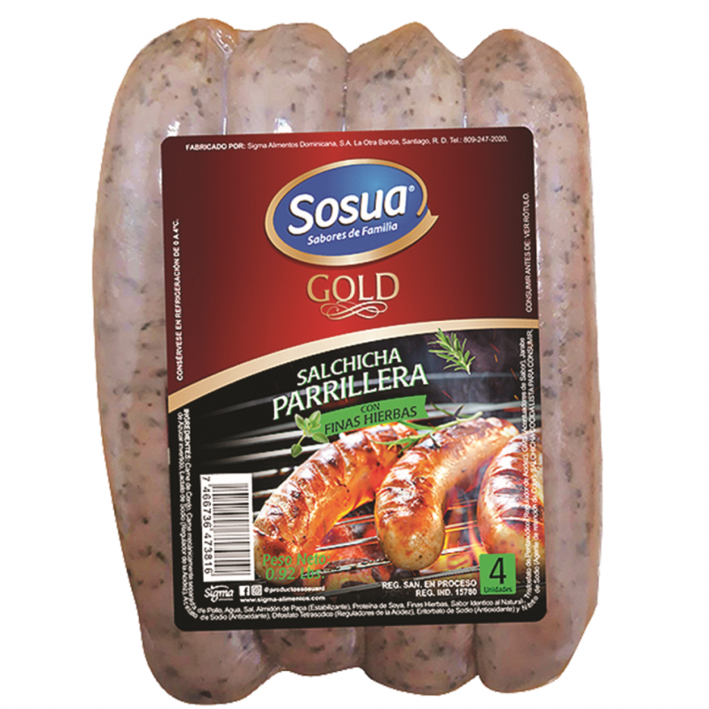 Salchicha Sosua Finas Hierbas4 UND