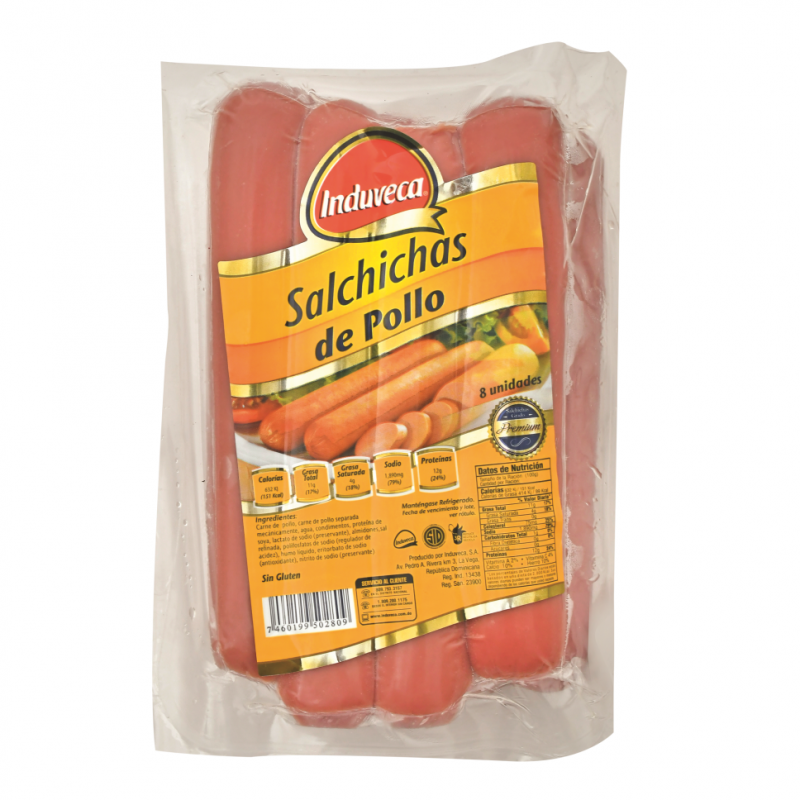 Salchicha Induveca De Pollo8 UND