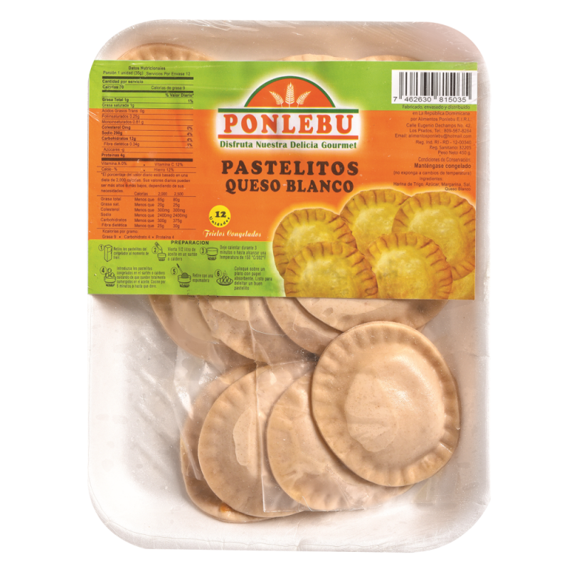 Pastelitos Ponlebu Queso Blanco12 UND