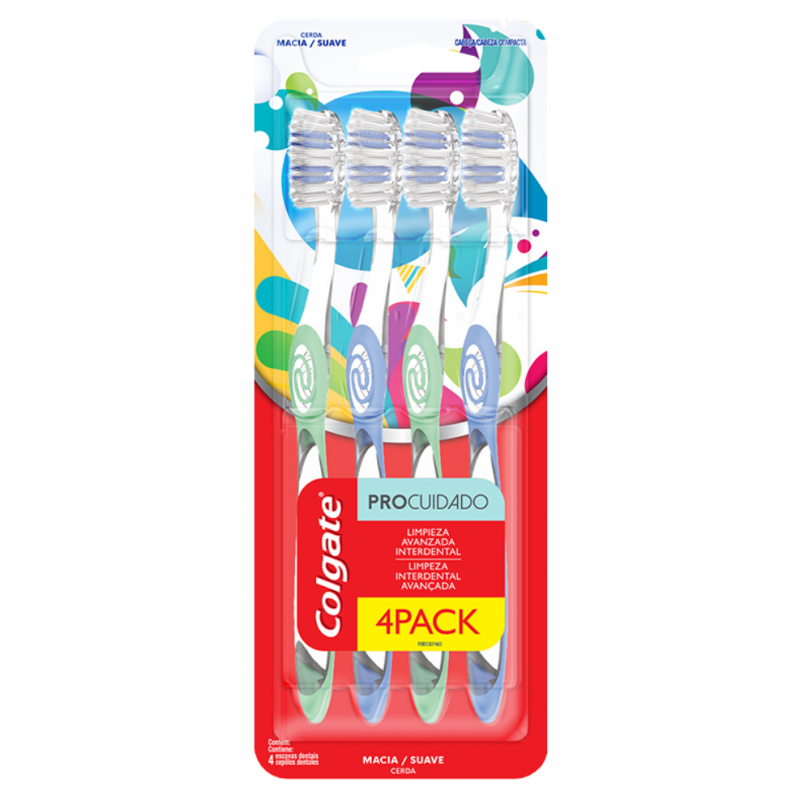 Cepillo De Dientes Colgate Pro Cuidado - Suave4 UND