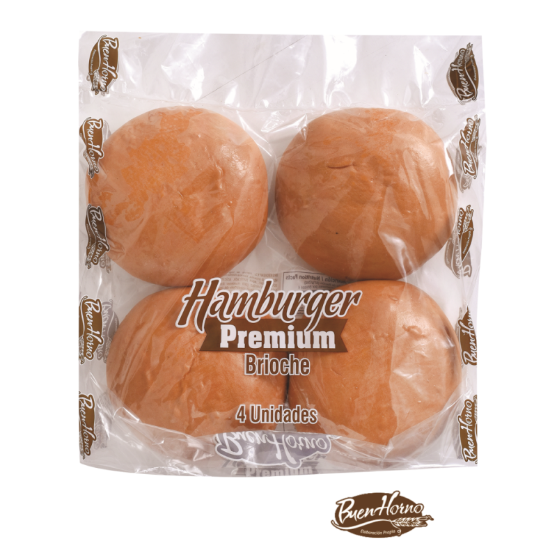 Pan Hamburgesa Brioche Buenhorno4 UND