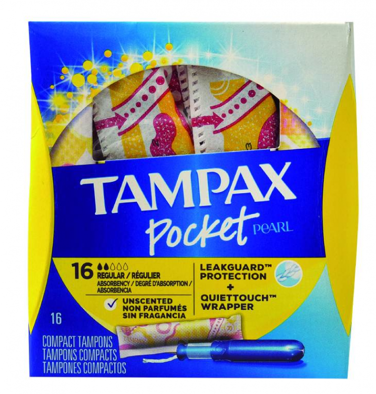 Reg Pock Tampones Tampax Pocket Pearl Reg 16 UND - Precio en RD | SupermercadosRD