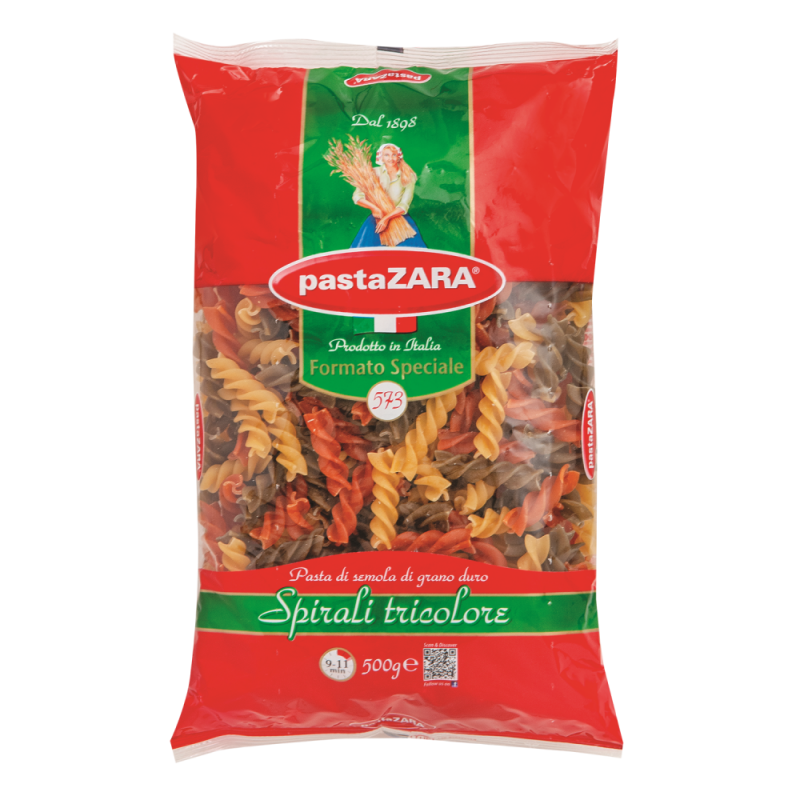 Spirali Zara Pasta Tricolor No 573500 GR