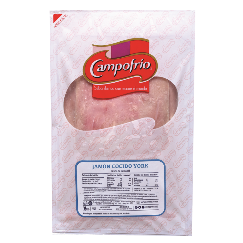 Jamón Campofrio York Rebanado1 LB