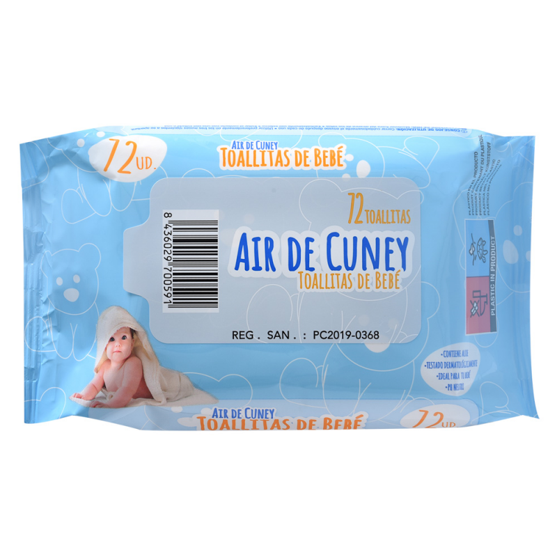 Toallitas Humedas Para Bebé Air De Cuney72 UND