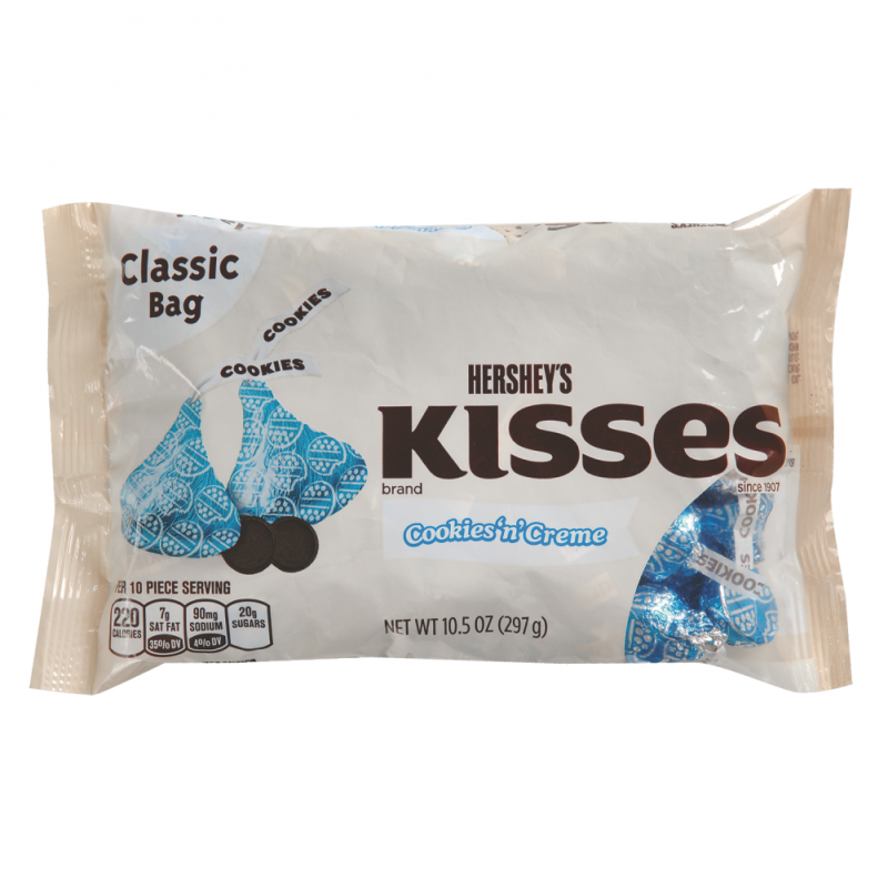 Chocolate Hersheys Kisses Cookies & Creme10 OZ