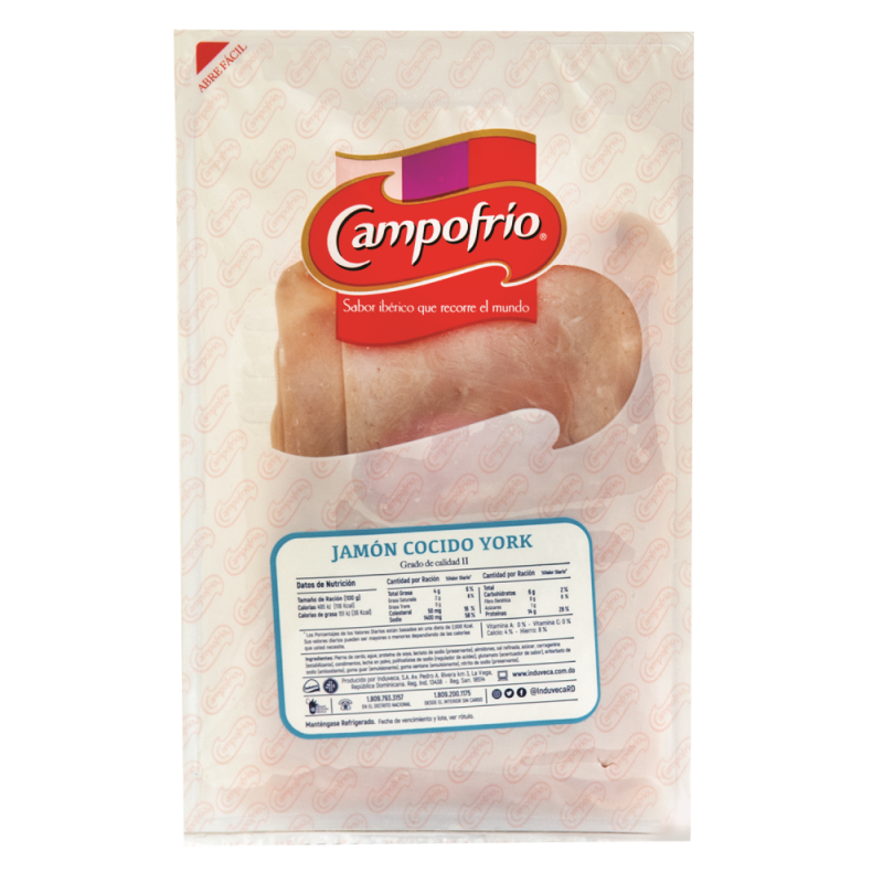 Jamón York Campofrio Rebanado0.5 LB