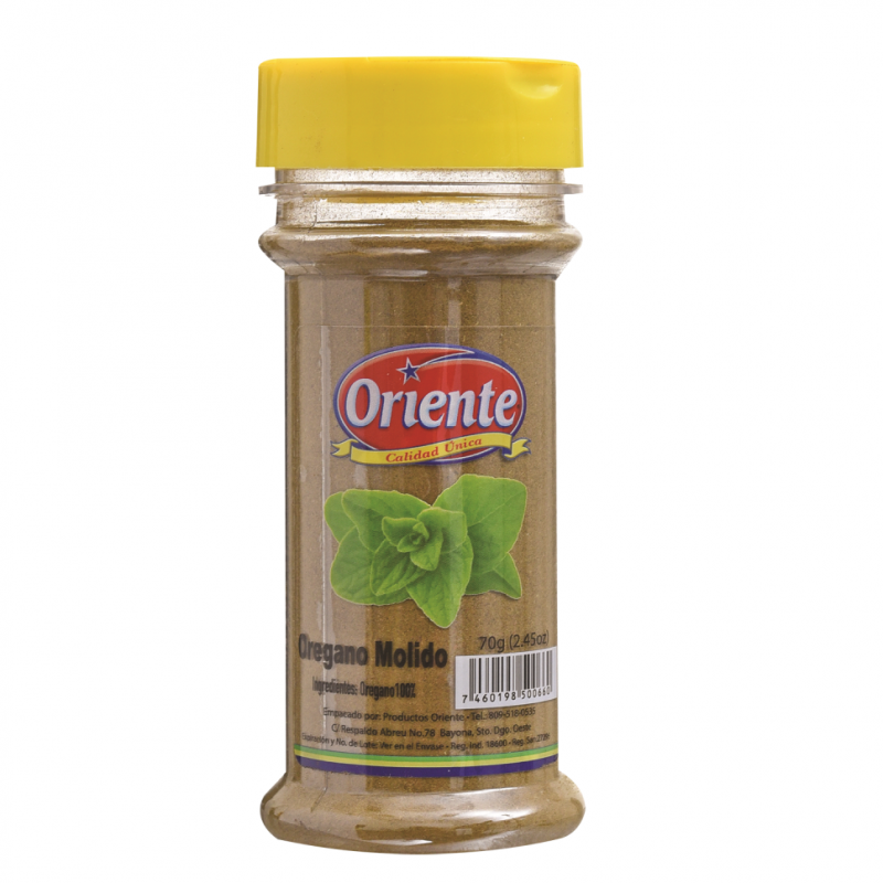 Oregano Molido Oriente Frasco70 GR