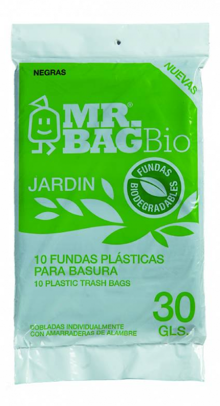 Funda Jardín Mr Bag 30 Gl. Negro10 UND