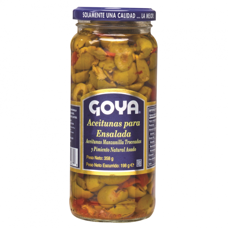 Ensalada De Aceituna Goya Con Pimiento358 GR