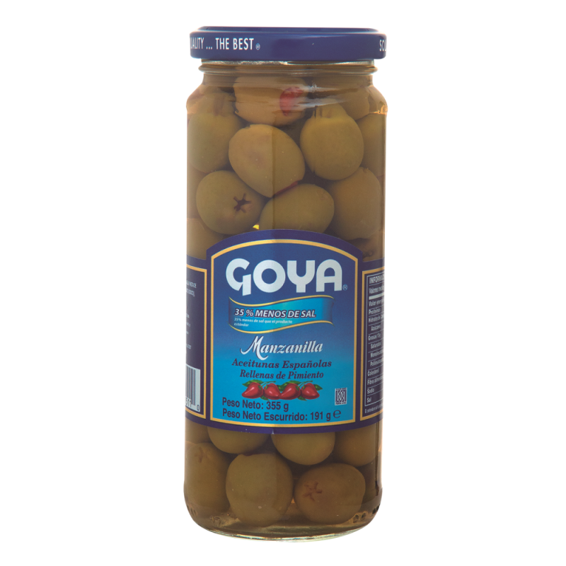 Aceituna Goya Manzanilla Pim B/sal355 GR
