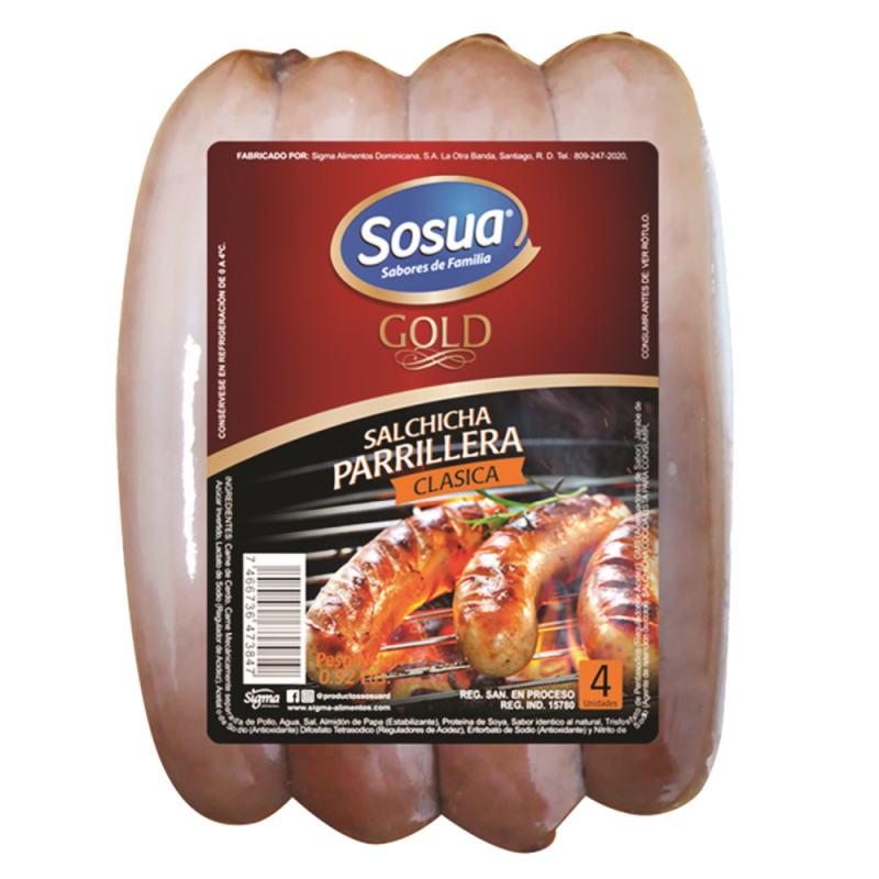 Salchicha Sosua Parrillera Clasica4 UND