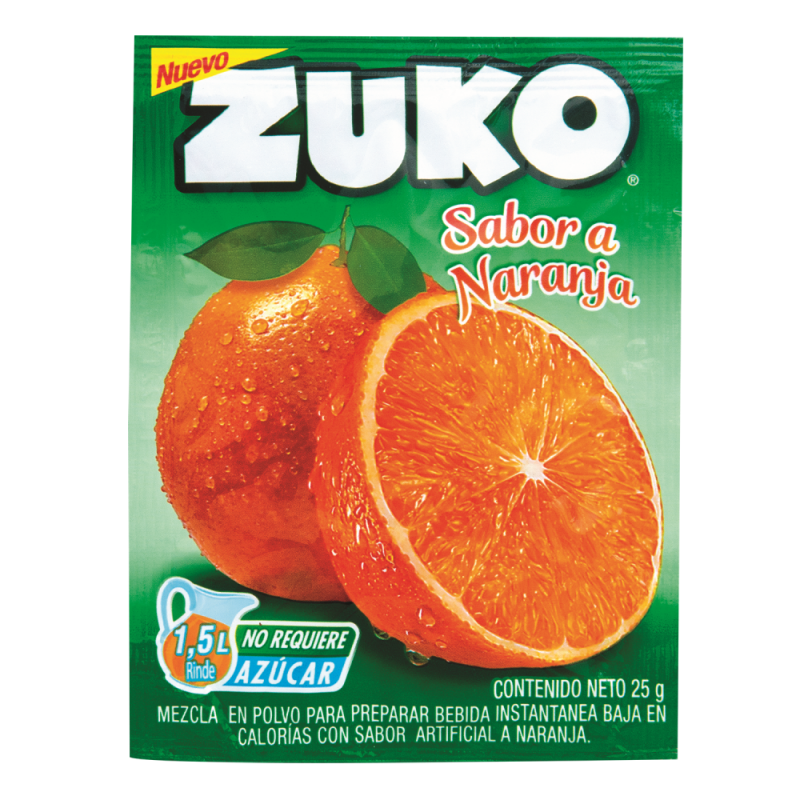 Jugo En Polvo Zuko Naranja25 GR