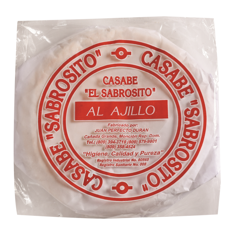 Casabe El Sabrocito Al Ajillo Gde4 UND