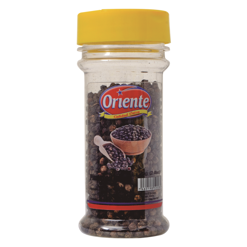 Pimienta Negra Oriente Entera Frasco56 GR
