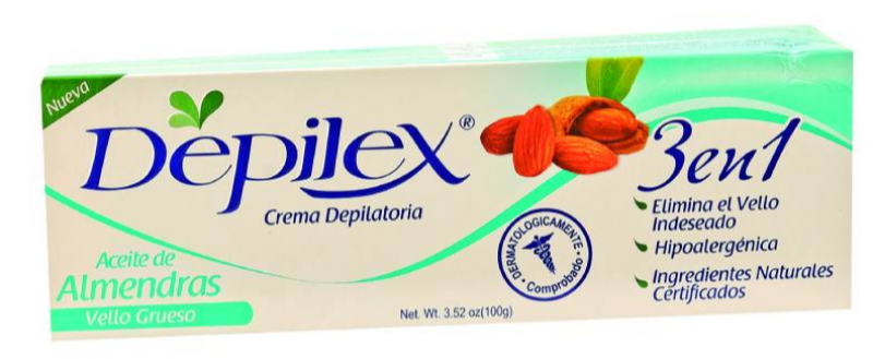 Crema Depilatoria Depilex Aceite Almendras100 GR