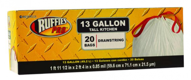 Funda Basura Ruffies Pro 13gl Tall K20 UND