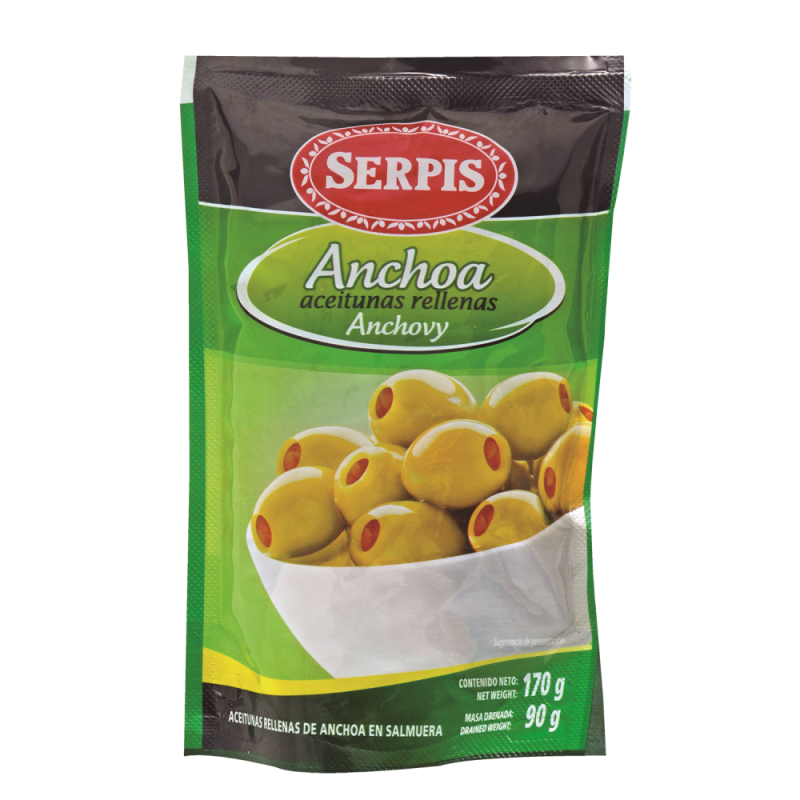 Aceituna El Serpis Rellenas Anchoa170 GR