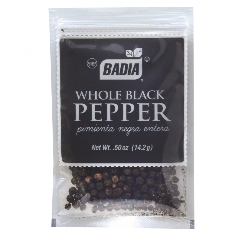 Pimienta Badia Negra Entera Sob0.5 OZ