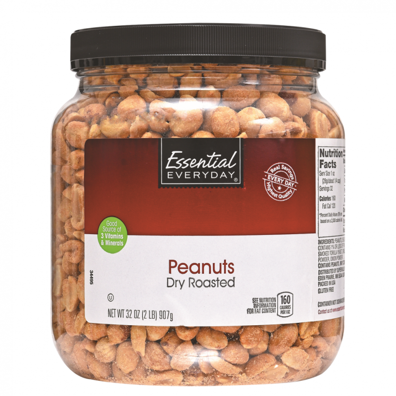 Maní Essential Peanuts Dry Roasted32 OZ