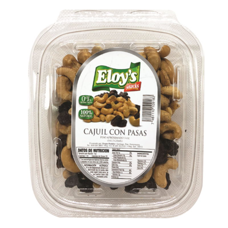 Semillas Cajuil Eloys Pasas Tarro5 OZ