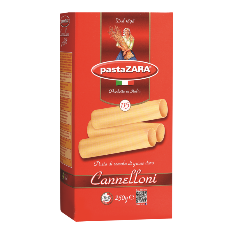Cannelloni Zara Pasta No115250 GR