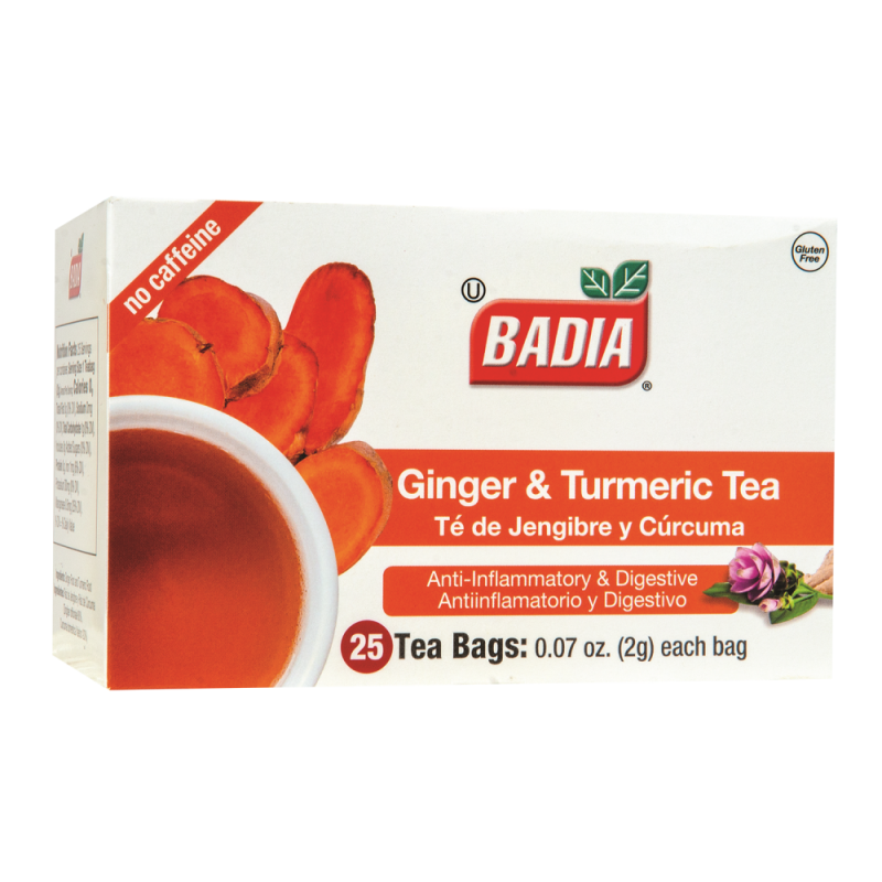 Té De Jengibre Y Curcuma Badia25 UND