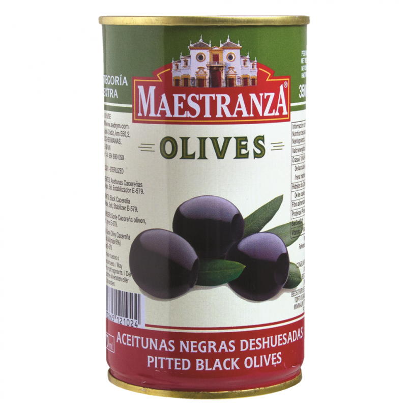 Aceituna Negra Maestranza S Hueso350 GR