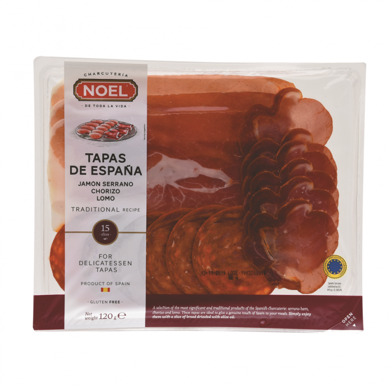 Fiambre Noel Std (Serrano/Lomo/Chorizo)120 GR